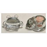 Clear Glass Frog & Cat Candle