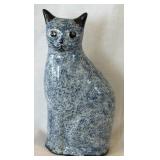 Vintage Enesco Blue and White Sponge Ware Glazed