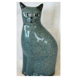 Vintage Enesco Teal/Green and White Sponge Ware
