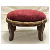 Victorian Round Wooden Footstool 15"x 10ï¿½"x 9"H