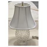 Crystal Cut Glass Lamp 20ï¿½" tall