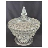 Vintage Anchor Hocking Wexford Footed Lidded