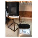 U - DeLONGHI SPACE HEATER, SIDE TABLE, EXERCISER