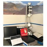 U - TRACK LIGHTS, COMPUTER MONITORS, KEYBOARDS