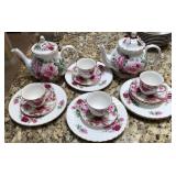 U - GOLDEN CROWN BONE CHINA TEA SET (ENGLAND)