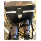 U - NIKON CAMERA, LENS & CASE (LA7)