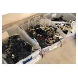 U - MIXED LOT OF CORDS, POWER STRIPS, CABLES (GD18