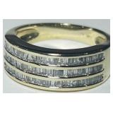 14KT YELLOW GOLD DIAMOND RING 5.70 GRS