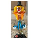Y - MURANO GLASS CLOWN 8.5"T (D16)