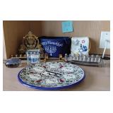 Y - MENORAHS, SEDER PLATE & JUDAICA DECOR (NO4)