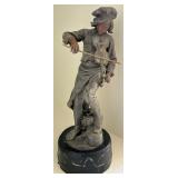 Y - SCULPTURE OF BOY W/ VIOLIN 20"T (D1)