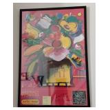 Y - PETER MAX ART FRAMED 25X37" (NM15)