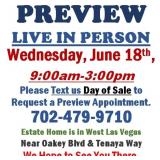 PREVIEW LIVE IN PERSON - Wednesday, June 18th