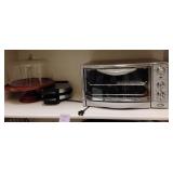 Y - TOASTER OVEN, WAFFLE MAKER, CAKE STAND W/ DOME