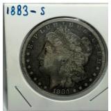S - 1883-S MORGAN SILVER DOLLAR (W1)