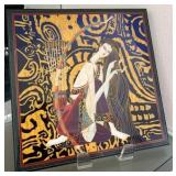 Y - COLLECTIBLE ARTWORK W/ EASEL 16"SQ (D5)