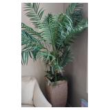 Y - DECOR PLANTER W/ FAUX PALM 73"T (NO5)