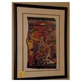 Y - DAVID FISCHEL ART FRAMED 25X34" (NB20)