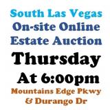 WELCOME TO OUR THUR. @6pm ONLINE PUBLIC AUCTION