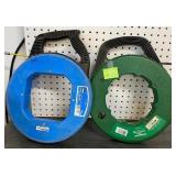 P - 2 FISH TAPE REELS BLUE GREEN (G37)