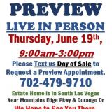 PREVIEW LIVE IN PERSON - Thursday, June 19th