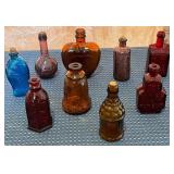 P - ASSORTED VINTAGE GLASS MEDICINE BOTTLES (K12)