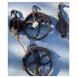 P - VINTAGE INDUSTRIAL PULLEYS (G106)