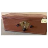 P - FIRESTONE BROWN METAL RADIO BOX (L34)