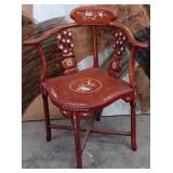 ROSEWOOD W/MOTHER OF PEARL CORNER CHAIR
