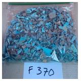 394 - BAG OF TURQUOISE CHIP BEADS (F370)