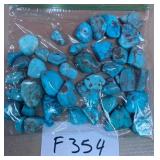 394 - BAG OF TURQUOISE BEADS (F354)