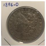 S - 1896-O MORGAN SILVER DOLLAR (J12)