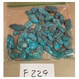 394 - BAG OF TURQUOISE STONES (F229)