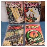 N - LOT OF 4 GI COMBAT COMICS (P43)