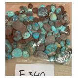394 - BAG OF TURQUOISE BEADS (F340)