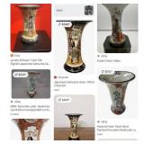 11 - PAIR OF CHINESE PORCELAIN VASES 8"T (F5)