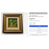 11 - FRANK WHIPPLE NUDE IN FOREST ARTWORK FRAMED