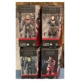 N - LOT OF 4 STAR WARS ACTION FIGURES (M28)