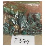 394 - BAG OF TURQUOISE BEADS (F374)