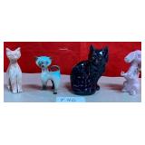 11 - LOT OF CATS & DOG FIGURINES (F40)