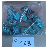 394 - BAG OF TURQUOISE STONES (F223)