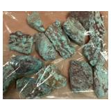 394 - BAG OF TURQUOISE STONES (F334)
