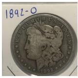 S - 1892-O MORGAN SILVER DOLLAR (J25)