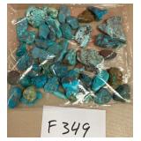 394 - BAG OF TURQUOISE BEADS (F349)