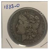 S - 1883-O MORGAN SILVER DOLLAR (J22)