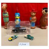 11 - VTG BUBBLE BATH BOTTLES & COLLECTIBLE CARS