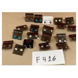 394 - 20 PAIR OF STUD EARRINGS (F416)
