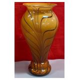 11 - ART GLASS VASE 14.5"T (F4)