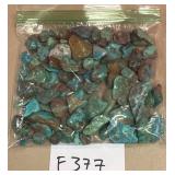 394 - BAG OF TURQUOISE BEADS (F377)