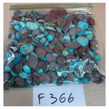 394 - BAG OF TURQUOISE BEADS (F366)